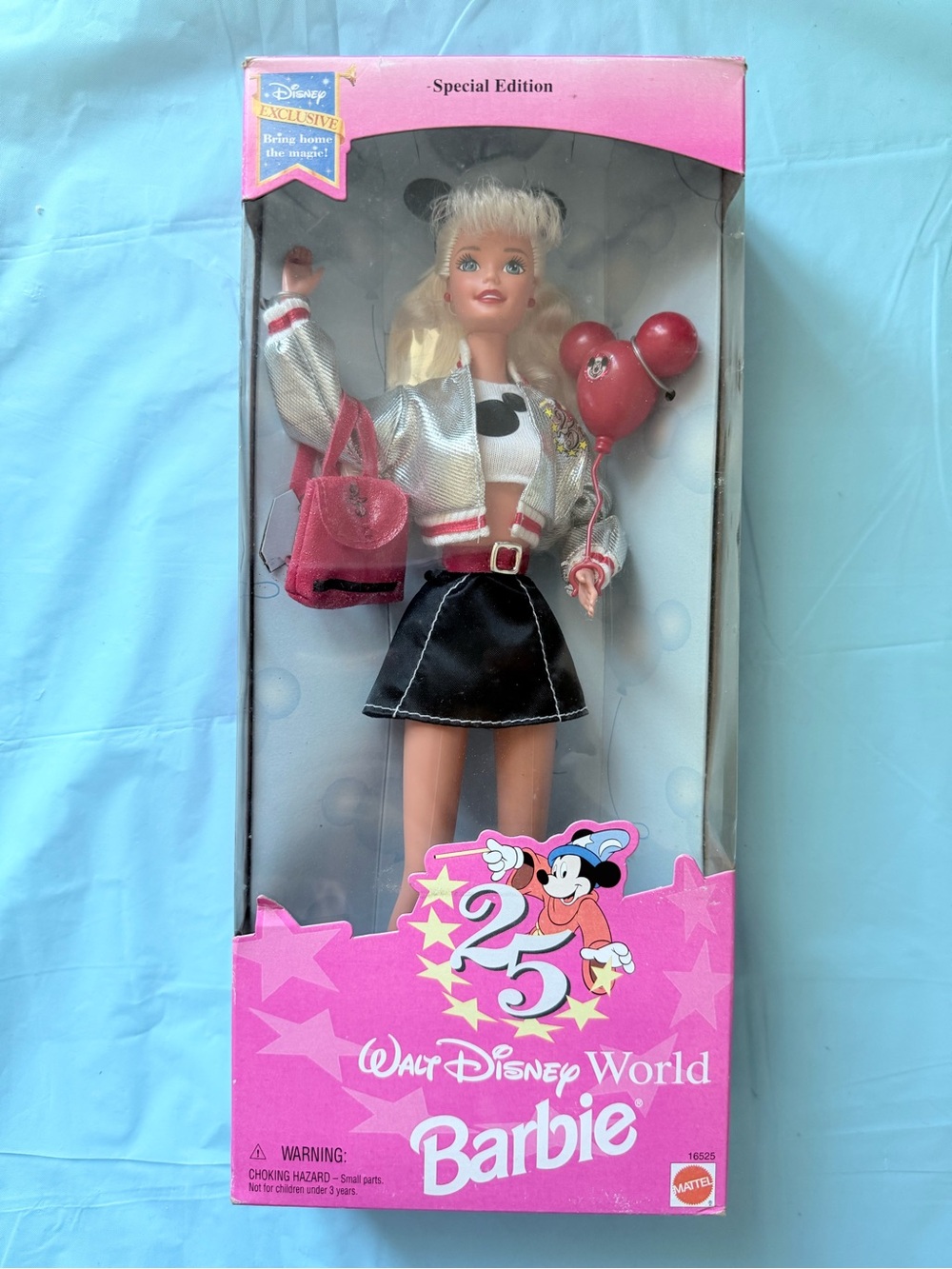Barbie Walt Disney World 25th Anniversary Doll - Pink, Silver, Black
